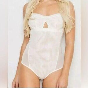 HAH Intimates White Bodysuit